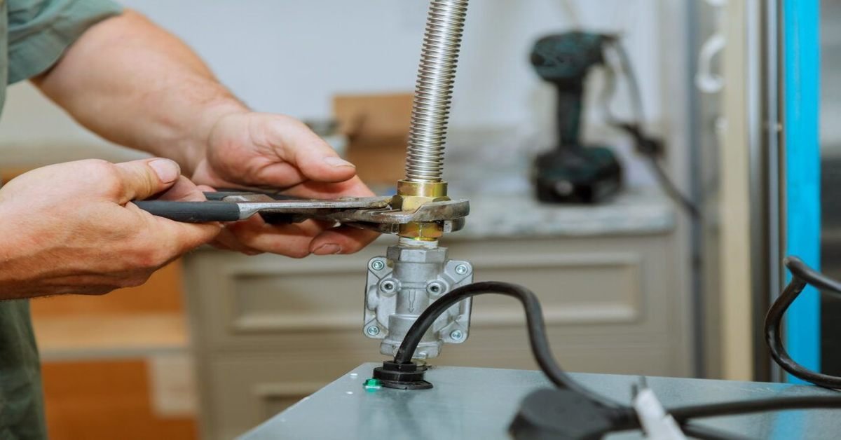 plumber dunstable installing and inspecting gas line safely with professional tools